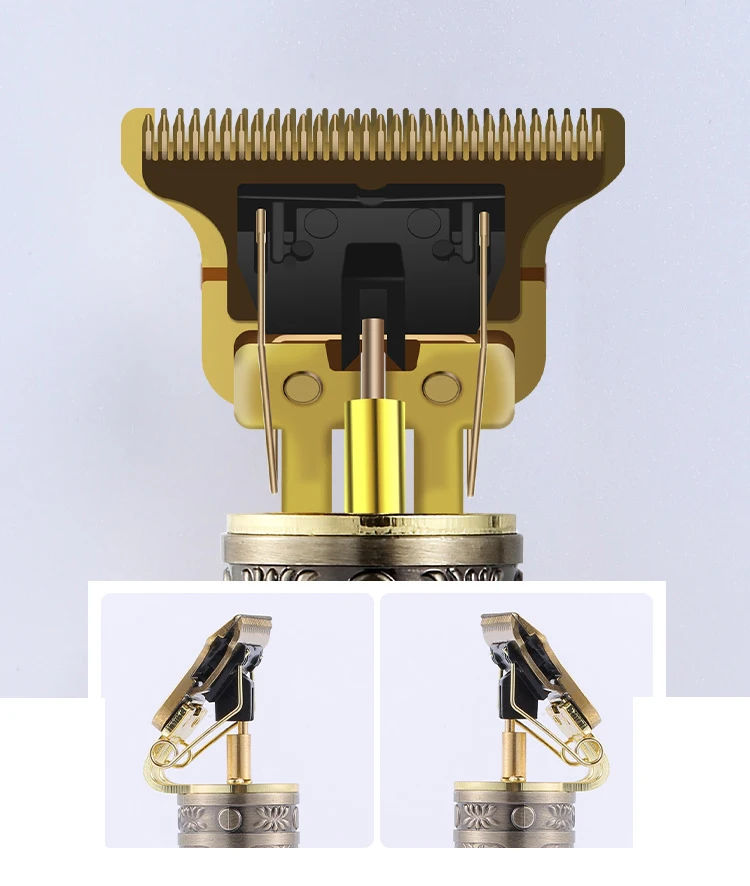 T-Shaped Hair Clipper Blade With Stand T9 Blade Trimmer Replacement Head Replacement Clipper Head t-shaped razor 4