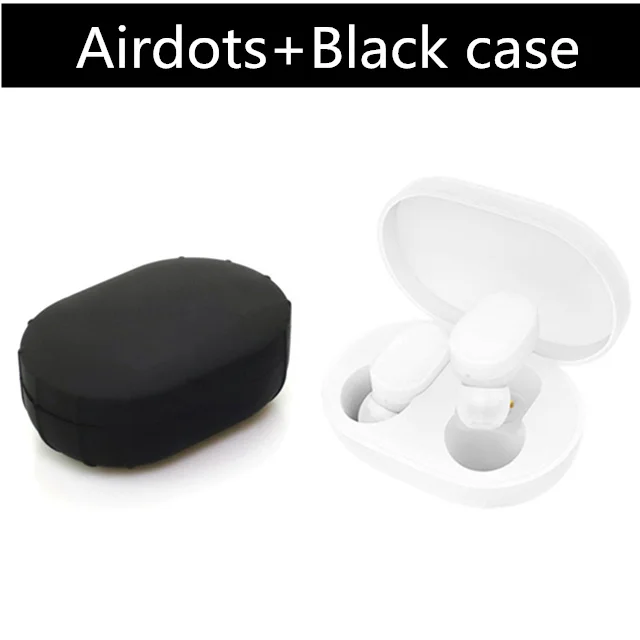 Xiaomi mi AirDots TWS Bluetooth наушники беспроводные наушники-вкладыши гарнитура с mi c и зарядной док-станцией Молодежная версия - Цвет: add black case