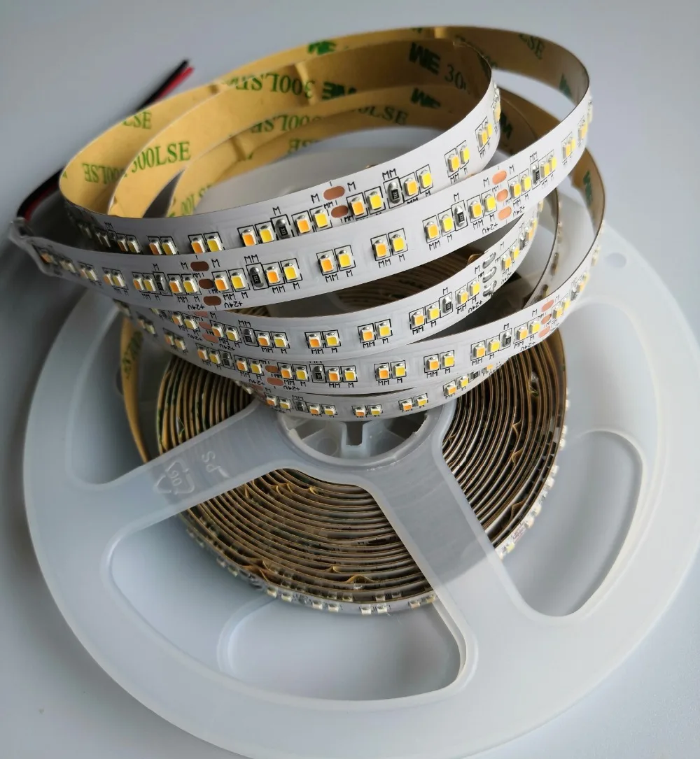 [Seven Neon]5M 2216 SMD LED Strip 10mm DC24V 240Led/M 19.2W CRI>90 dual white 7-10LM Micro 2216 LED flexible strip high lumen