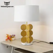 Современная настольная лампа с золотой краской для выпечки E27 художественные мраморные простые настольные лампы для спальни прикроватная лампа Роскошная настольная лампа для рукоделия серия