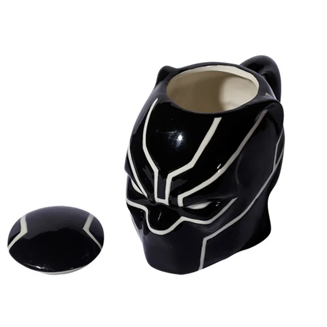 Black Panther2 Марвел кофейные кружки Мстители чашки и кружки Бэтмен Тор Супермен Железный человек Халк Человек-паук Капитан Америка Марка креативная посуда для напитков - Цвет: Black Panther2