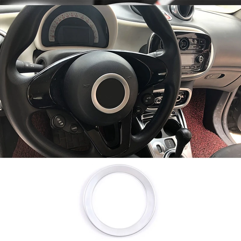 Для Mercedes Benz Smart 453 2015 2020 автомобильные Серебристые ABS пластиковые аксессуары для