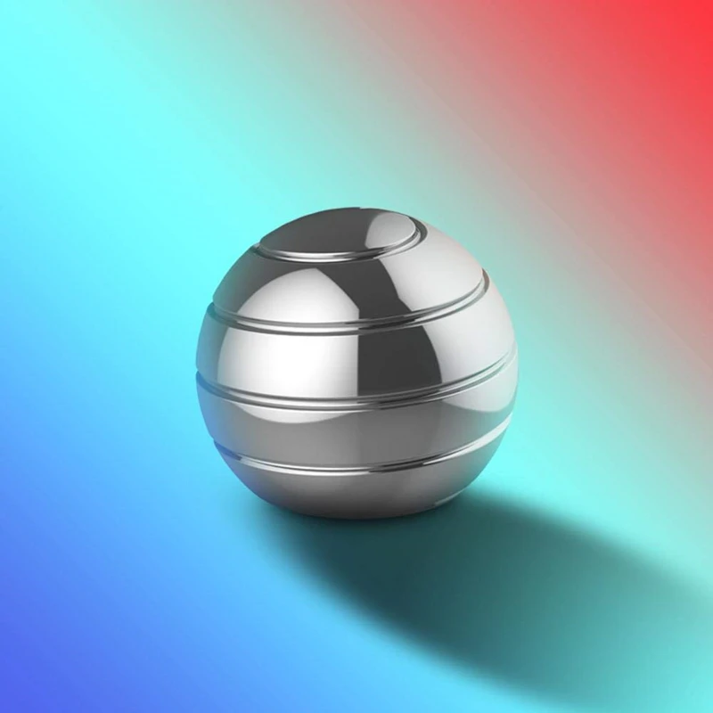 

Illusion Decompression Toy Anti Stress Finger Gyroscope Kids Kinetic Spherical Spinning Tops Metal Ball