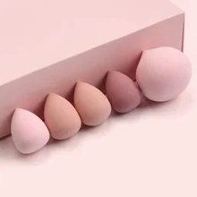 5 pçs maquiagem conjunto de esponja liquidificador maquiagem ferramentas beleza cosméticos puff rosto fundação mistura para líquido creme e pó novo