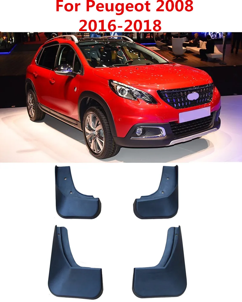 Автомобильный брызговик s для peugeot 2008 брызговики брызговик крыло брызговиков - Цвет: Peugeot 2008