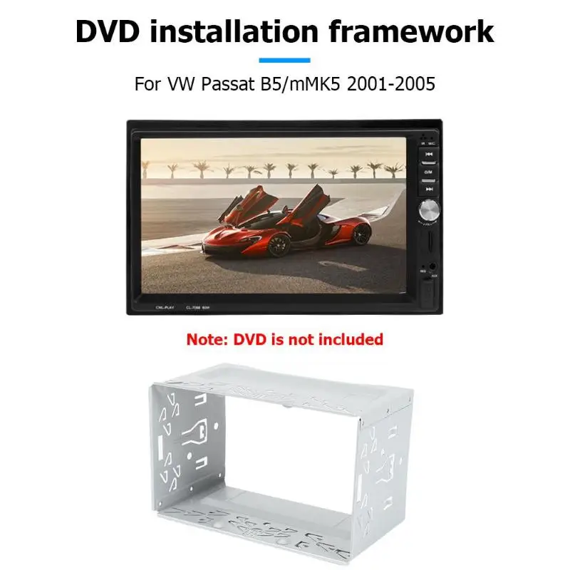 2 Din автомобильный стерео dvd-плеер монтажная рамка железная установка приборная панель