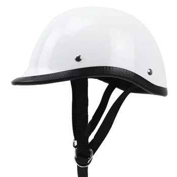 

Unisex Half Face Motorcycle Helmet Cap Style Light Weight Wave Electric Vehicle Open Face Helmet Fiberglass Shell For Adults