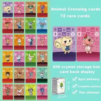 

Animal Crossing for Amiibo-cards Mini Cards Size Full Set 72 Pcs NFC Card Work For NS Games Brand NEW authentic