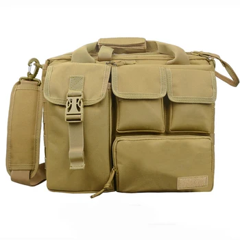 

Military Tactical Multifunction Nylon Shoulder Bag Molle Compute Bag Messenger Bag Laptop Handbags Briefcase For Outdoor Hiking