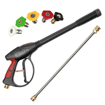 

High Pressure Washer Power Spray 4000Psi With 19 Inch Extension Replacement Wand Lance,5 Quick Connect Nozzles For Honda