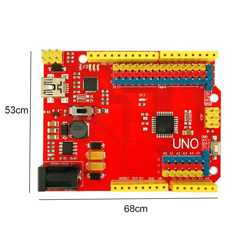 ABKT-1Pcs Uno R3 Uno R3 Atmega 16U2+ Mega328P Чип 16 МГц для Arduino Uno R3 макетная плата+ Usb кабель