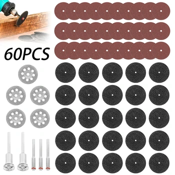 

60pcs Diamond Saw Blade Set HSS Mini Circular Saw Blade For Dremel Rotary Tools Resin Cut-Off Wheels Diamond Cutting Discs