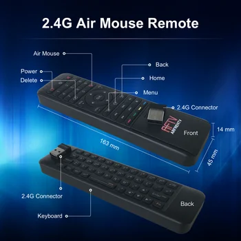 

2.4G Wireless Gyroscope Model-AM4A Air Mouse Remote Control Keyboard pair Supertv TV Boxes and Android OTT TV Boxes