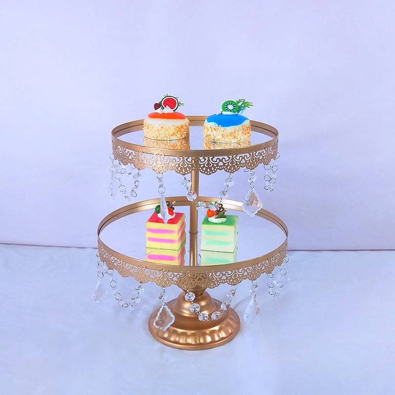 new 2tier Круглая металлическая, для подставки для пирожных пластина домашняя одежда для свадьбы, дня рождения подставка для торта инструмент новые сапоги в европейском стиле - Цвет: new 2tier