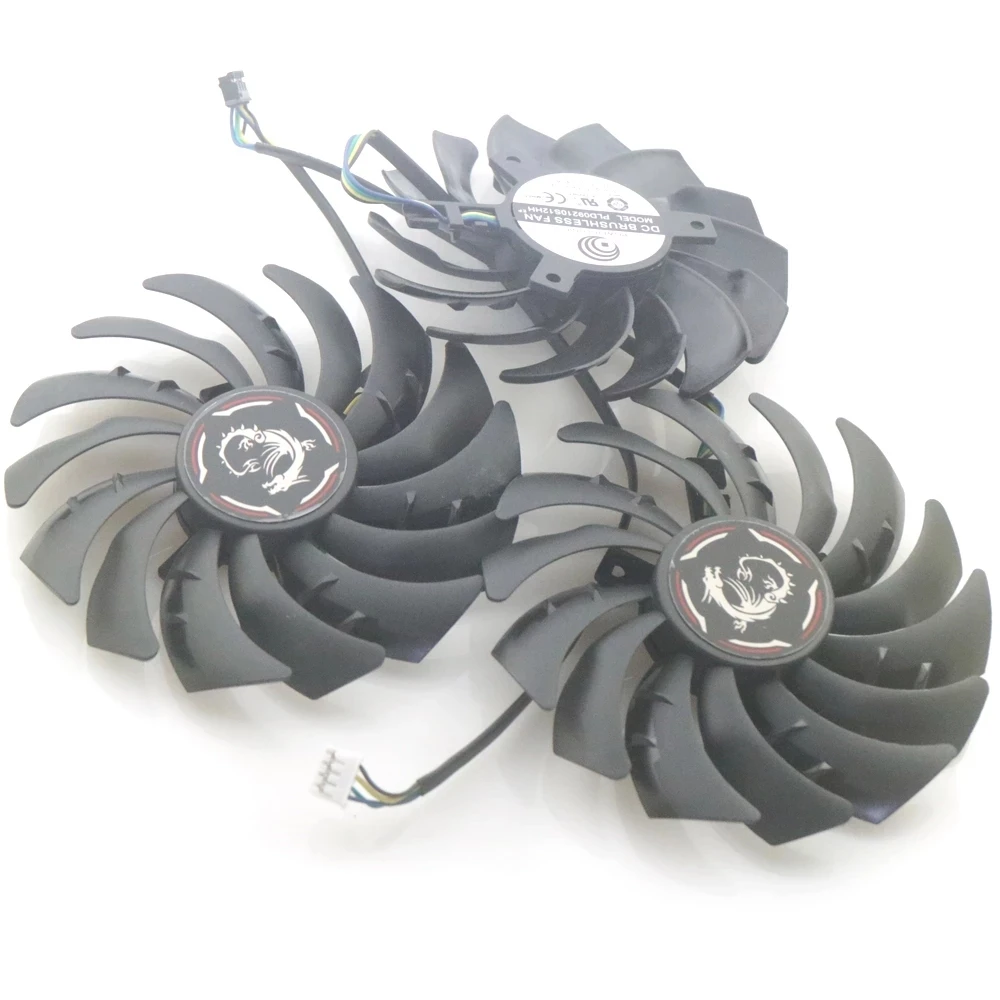 Вентилятор PLD09210S12HH PLD10010S12HH для видеокарты MSI RTX2070S 2080 2080S 2080Ti GAMING XZ | Компьютеры и