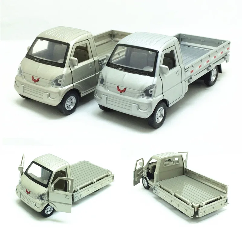 

Boxed 1:32 Liuzhou Wuling Van Light Truck Alloy Car Model CHILDREN'S Toy Door Opening Warrior Sound And Light