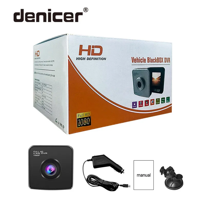 Denicer Мини Автомобильный видеорегистратор Камера 2 31 дюймов экран для автомобиля