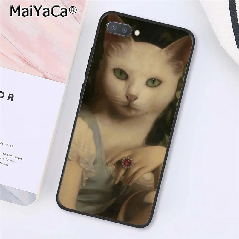 Чехол для телефона MaiYaCa Leonardo da Vinci Mona Lisa Pat Cat Art paint для huawei Honor 8X9 10 20 Lite Honor 7A 7C Honor10i View 20