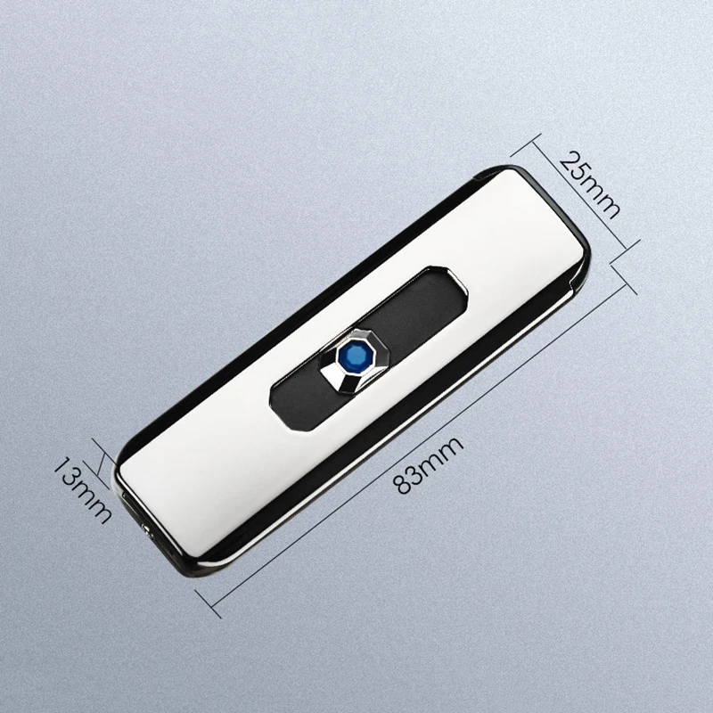 Мини USB Кнопка Двусторонняя зарядка электрическая зажигалка электронная ветрозащитная Зажигалка USB перезаряжаемые зажигалки