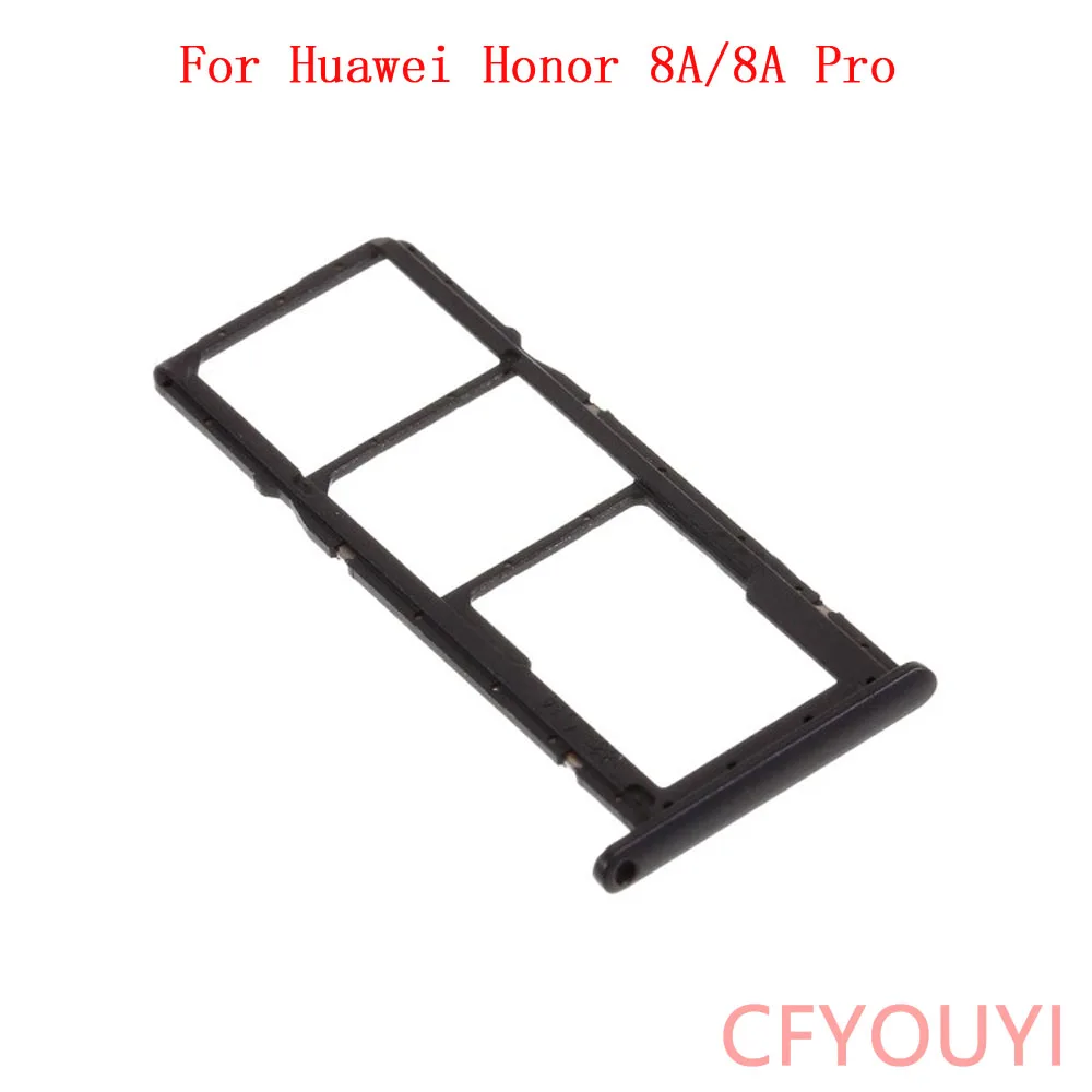 

For Honor 8A Pro Dual SIM Card Tray Holder Carrier Nano Card Tray Slot Holder For Huawei Honor 8A