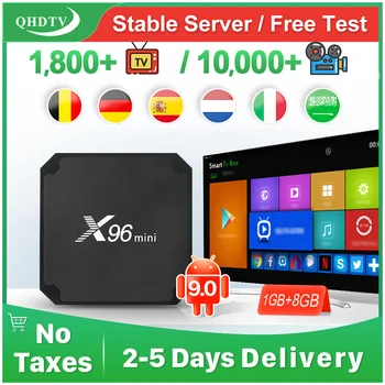 

X96mini Android 9.0 Arabic IPTV BOX Germany Spain IPTV M3U 1 Year QHDTV x96mini Belgium Nederland Morocco IP TV NO APP Include