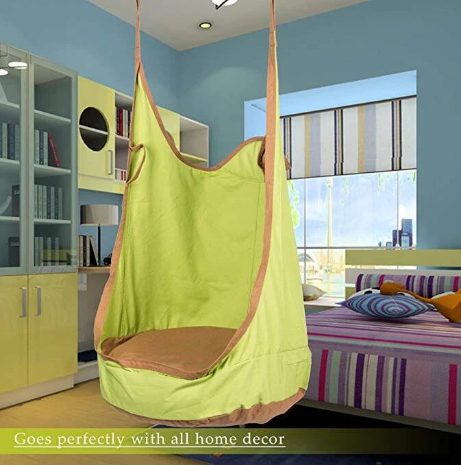 Outdoor Casual Adult Kids Pod Swing Seat Hammock Chair Kids Pod Swing Seat  Child Hammock Chair Children Comfortable Indoor Roof|Hammocks| - AliExpress