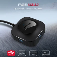 TeckNet USB 3,0 концентратор Мульти USB разветвитель 5 портов расширитель несколько 2,0 концентратор адаптер питания USB 3,0 концентратор для компьютера MacBook