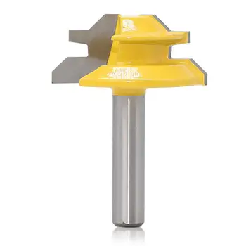 

45 Degrees Woodworking Router Bit 8*1-1/2 Household Woodworking Tools Furniture Repair Tool