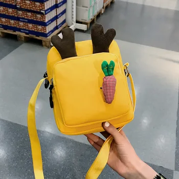 

Women Korean casual Carrot oxford Bag Ladies Crossbody Girl Fashion Shoulder Bag Small Chain Messenger Bags Square Package