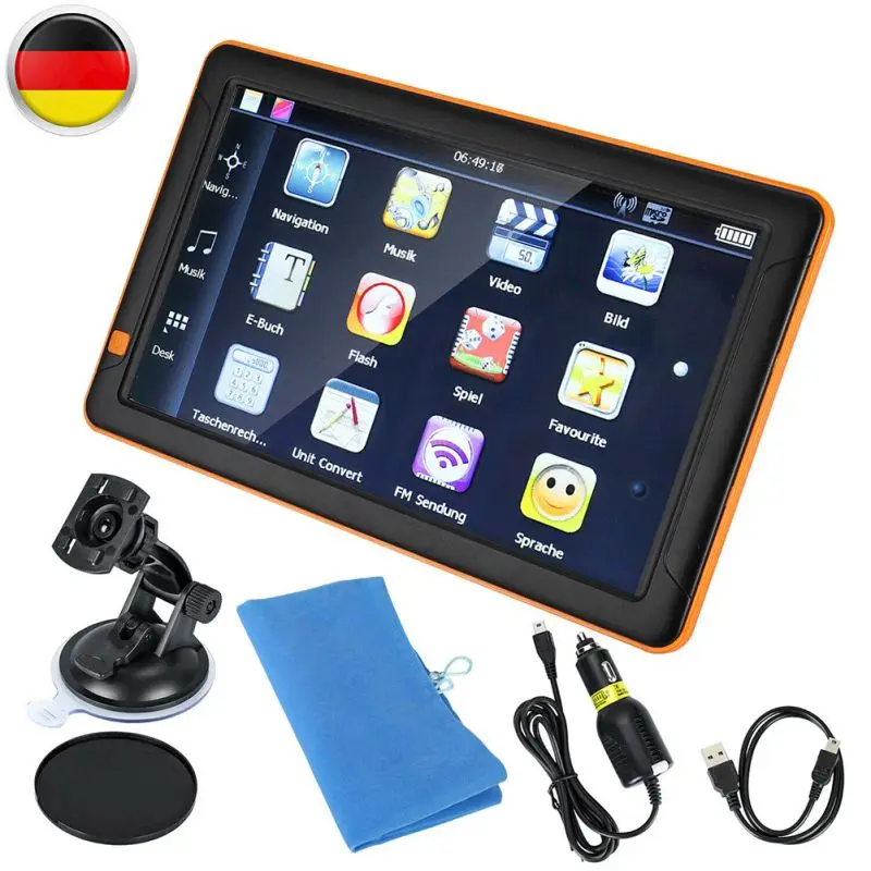Suitable in Europe Map 9 Inch High Quality Multi function Touchscreen Truck Car Navigation Device Europe Map