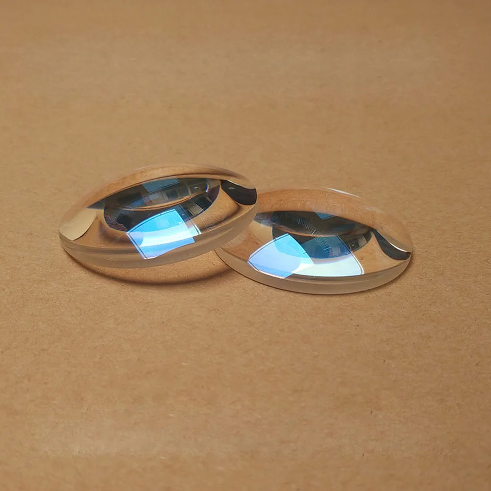 Диаметр 50 мм плоско-выпуклая ZF2 материал фокусное расстояние 80 мм Обработка заказное оптическое оборудование выпуклая линза