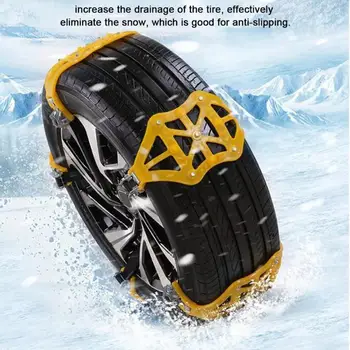

Car Tire Snow Chain Auto AccessoriesIce/Snow/Mud/Sand Road Safe Driving Universal Vehicles Thickened Widened Car Accessories