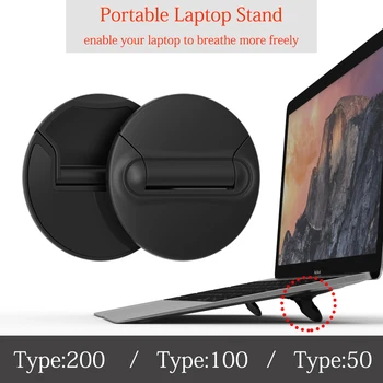 

Hot sell Universal Black Folding Portable Laptop Stand Bracket,Support Support 10-17inch For MacBook Laptop 200/100/50 packages