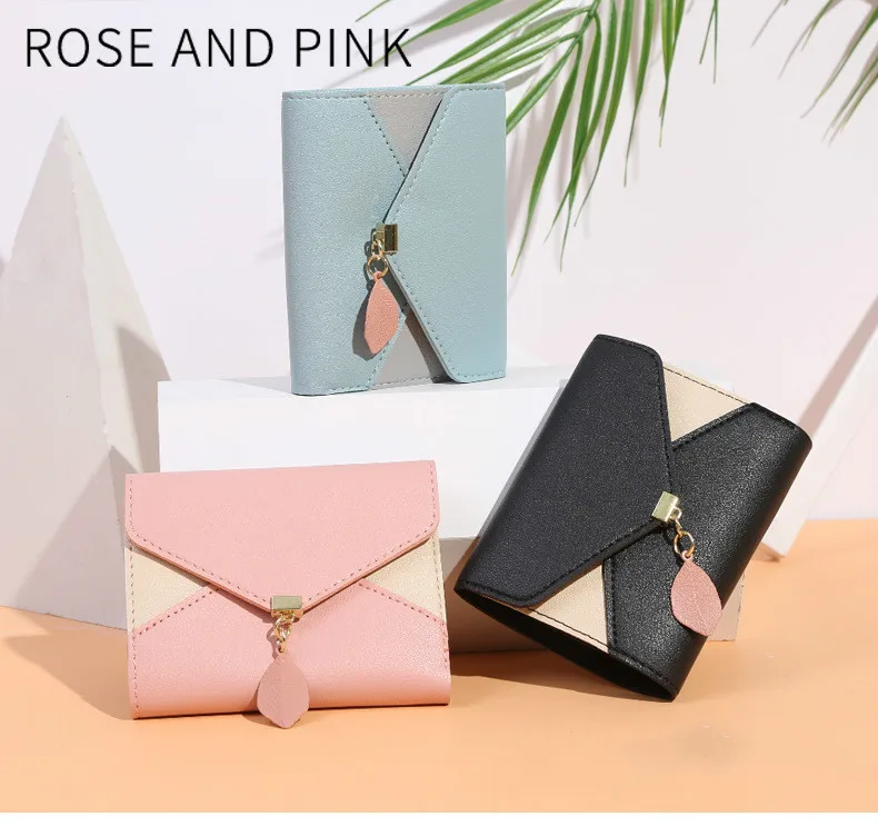 Women Wallet Pu Leather Purse Female Long Wallet Gold Hollow Leaves Pouch Handbag for Women Coin Purse Card Holders Clutch