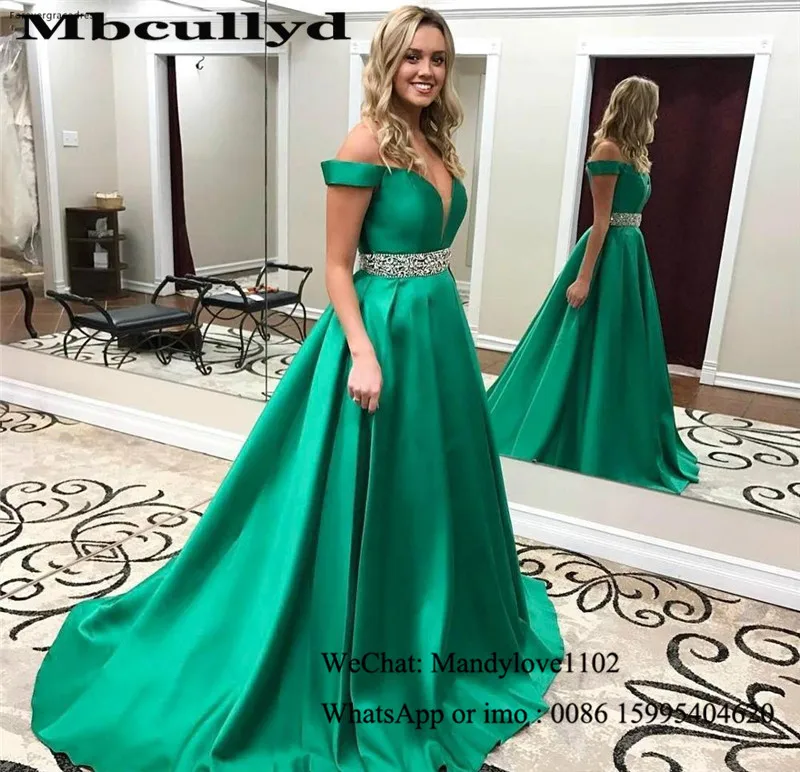 Mbcullyd темно зеленое сатиновое платье для выпускного вечера Длинные 2020