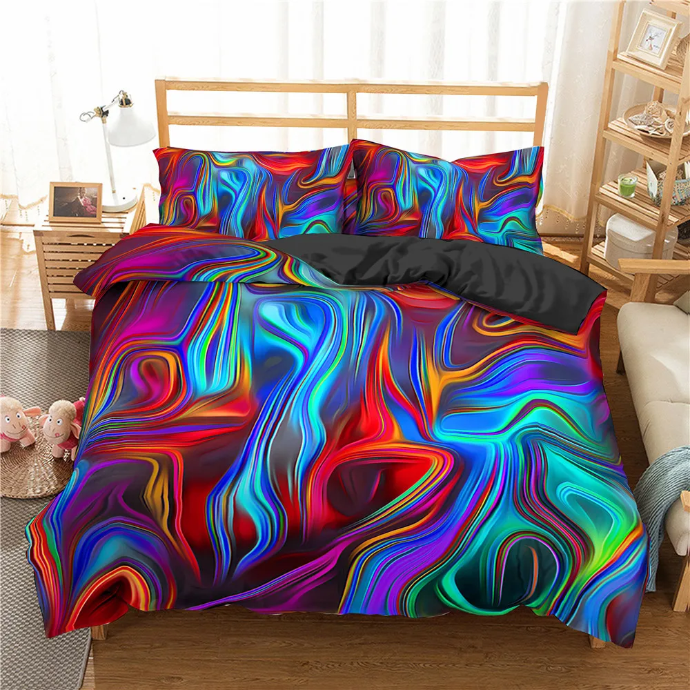 Homesky Abstract Art Bedding Set Duvet Cover King Queen Size Bed Set Printing Comforter set Home Textiles Bedclothes Homesky Abstract Art Bedding Set Duvet Cover King Queen Size Bed Set Printing Comforter set Home Textiles Bedclothes