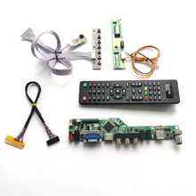 Для B141EW02 V1 V3 V4 HDMI VGA USB AV клавиатура+ пульт+ инвертор LVDS 1CCFL 30Pin ЖК-панель монитор T. V56 привод карты DIY kit
