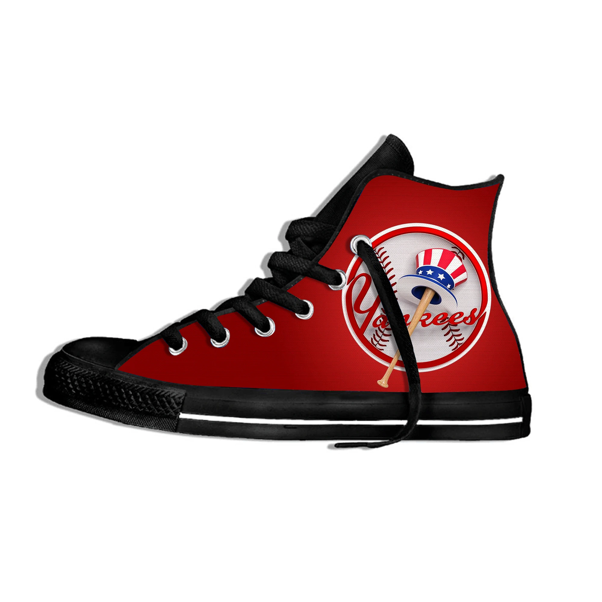Yankees/легкая дышащая обувь для мужчин и женщин; Повседневная модная обувь для бейсбола в Нью-Йоркском стиле; кроссовки на плоской подошве с высоким берцем - Цвет: 3