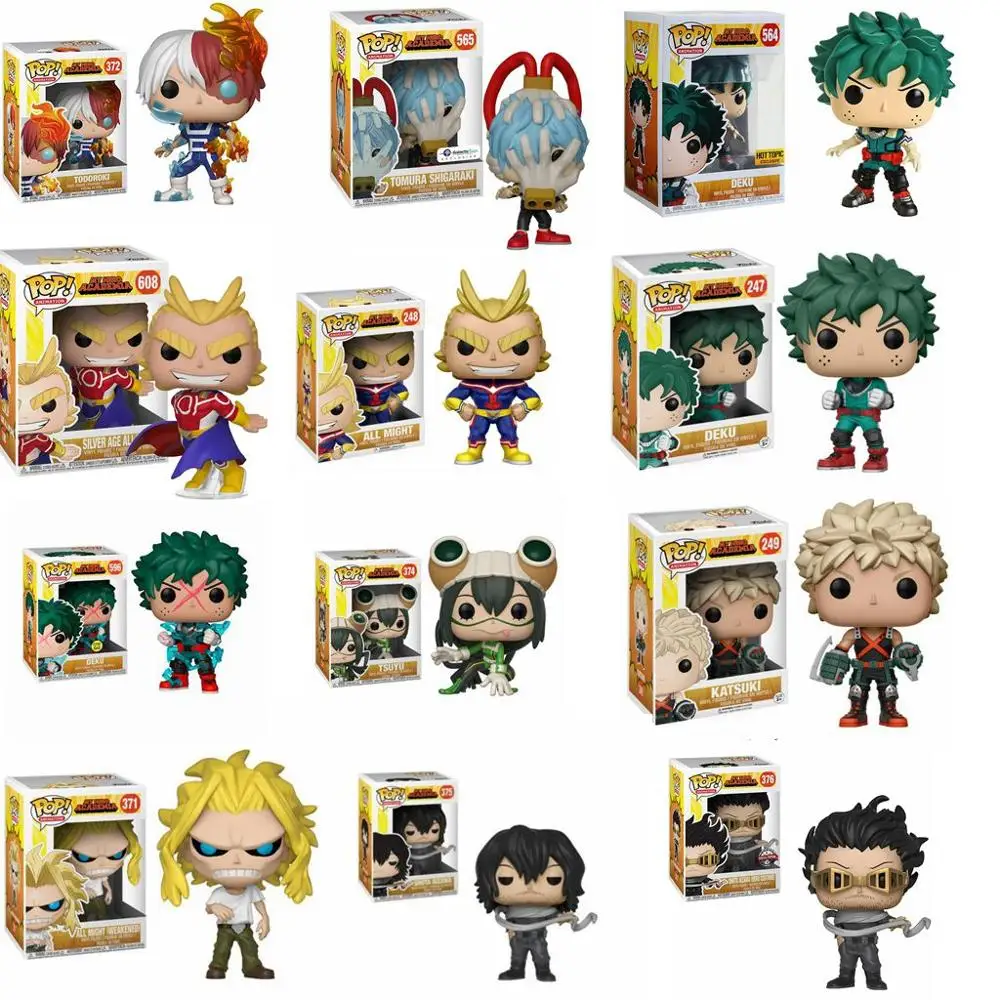Funko Pop японская анимация My Hero моя геройская Академия Deku Silver All Might Tomura Shigaraki