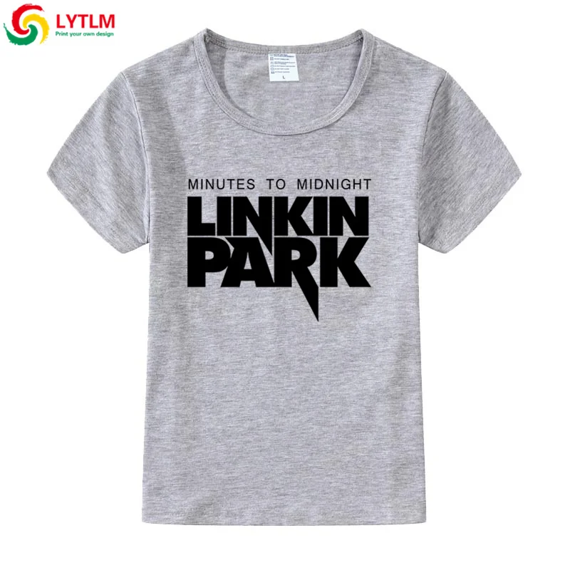 LYTLM Linkin Park Camiseta/футболка для маленьких мальчиков, футболка в стиле рок-н-ролл, Enfant, футболка в стиле панк, Enfant Garcon Geek, летние детские рубашки для мальчиков - Цвет: DX LYCRA Grey