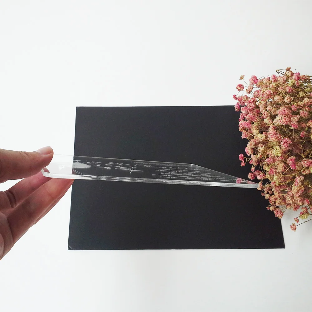  Sample order for 5*7inch dandelion elements rectangle shape clear acrylic wedding invitation card(O - 32697078231