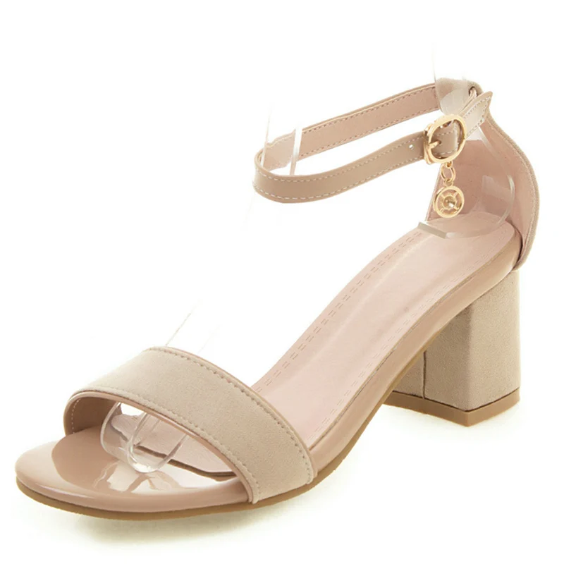 Sandalias clásicas para mujer, zapatos de verano 2020, sandalias color Beige  a la moda color piel, sandalias informales para mujer con tiras en los  tobillos, zapatos de fiesta para oficina _ -
