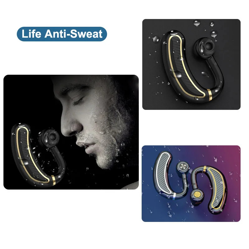 Sport Wireless Bluetooth Earphone Noise Cancelling Headset Earphone For Iphone Bluetooth Earphones With Mic Sports Running