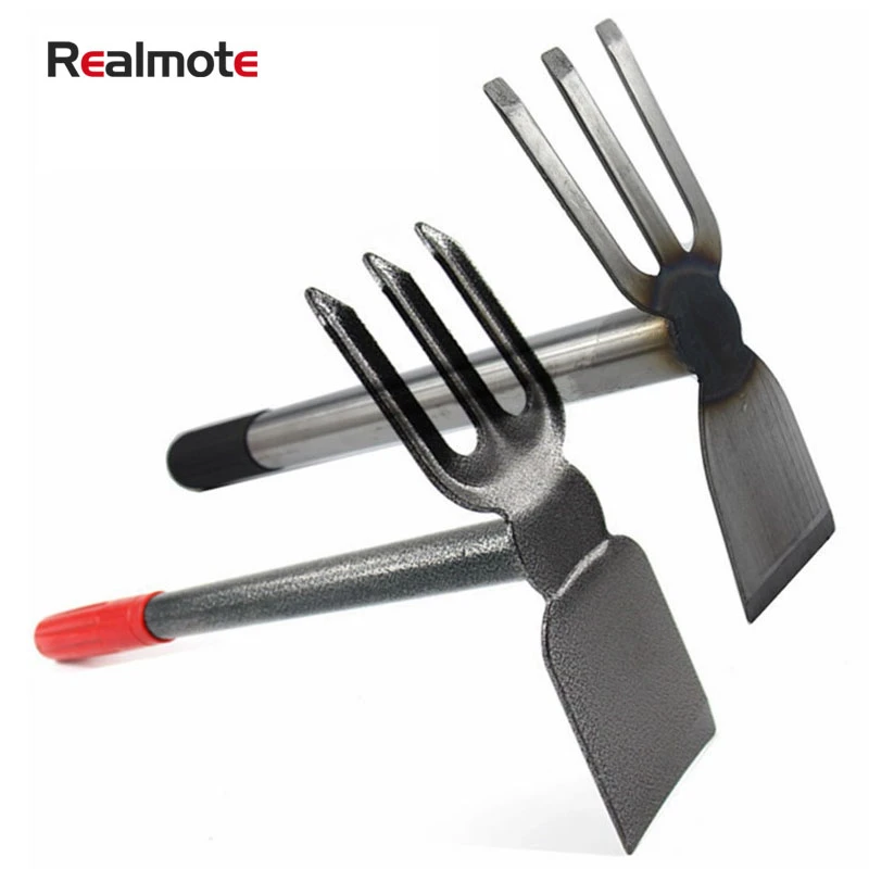 

Dual-purpose Hoe Three-tooth Rake Small Hoe Gardening Planting Flowers Vegetables Short Handle Garden Agriculture Tools
