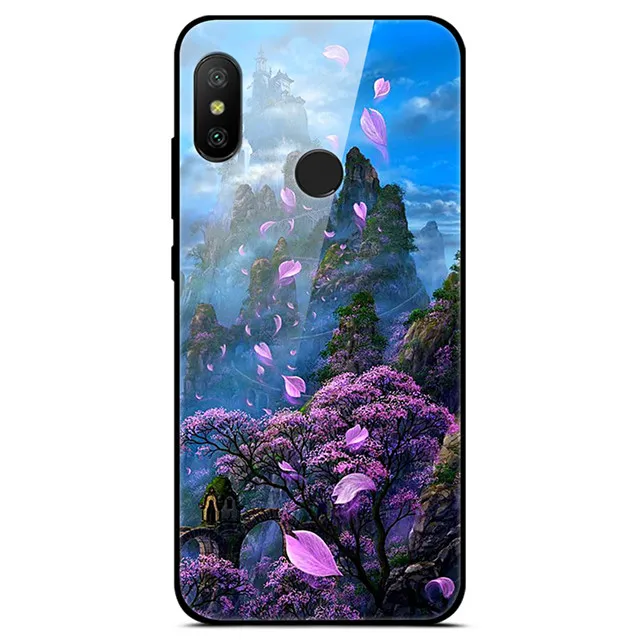 25 Силиконовый чехол для Xiaomi Mi A2 Lite чехол 360 полная защита закаленное стекло задняя крышка чехол для телефона s для Xiaomi Mi A2 бампер - Цвет: 25