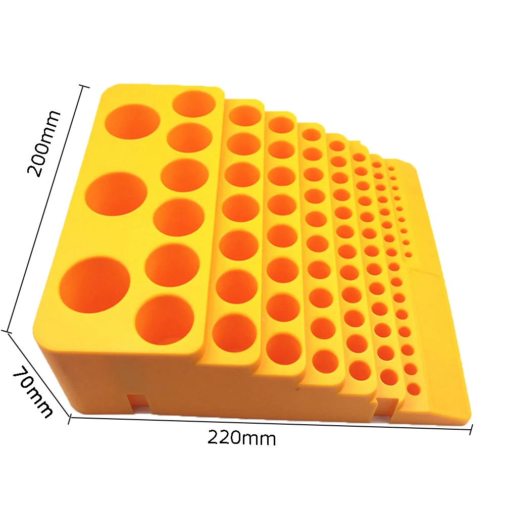 84 Holes Multifunctional Thickened Milling Cutter Reamer Drill Bit Storage Box Tool Accessories Organizer Bag