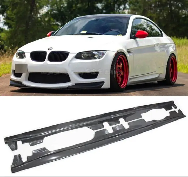 KIT de faldones laterales de fibra de carbono REAL de alta calidad para