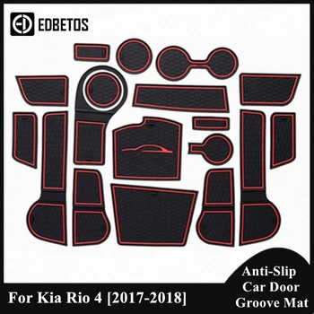 

For Kia Rio 4 2017 2018 Mats Non-slip Interior Cup Pad For Kia Rio 4 Gate Slot Pad For Kia Rio 4 Gate Slot Coaster Mat Rio4