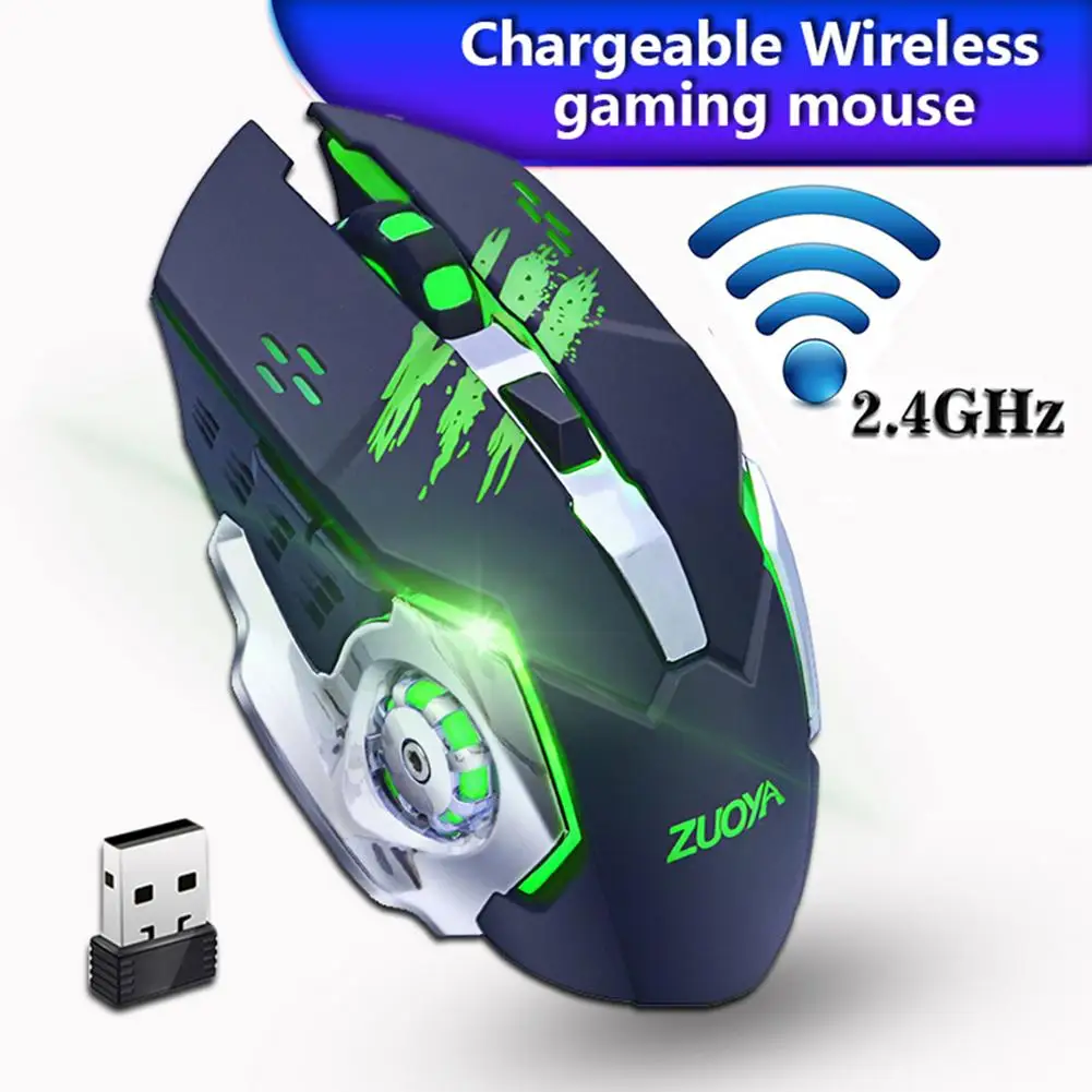 

Wireless Optical Gaming Mouse Adjustable Rechargeable Bluetooth Cable Mouse Cursor