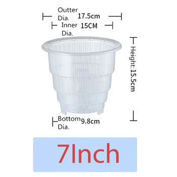 

Flower Pot Container Durable Mesh Desktop Home Planter Fleshy Gifts Gardening Decoration Succulent PP Clear With Holes Orchid